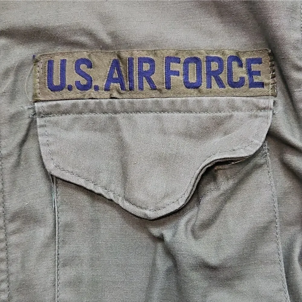 Vintage U.S. Air Force Green Cold Weather Field Jacket Hood Liner S Reg